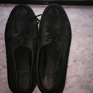 All black nautica shoes